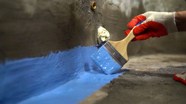 Commercial Basement Waterproofing project at a Brant, MI business property by SJ Waterproofing Pros